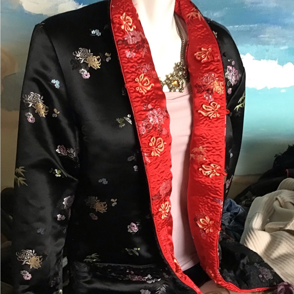 Padded reversible japanese style jacket with front pockets, XL